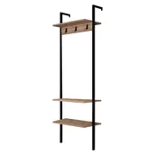 Meble do przedpokoju - Czarny zestaw do przedpokoju z drewna z recyklingu Nina – Kalune Design - miniaturka - grafika 1