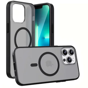 Etui matowe Alogy MagCase do MagSafe obudowa z pierścieniem magnetycznym do Apple iPhone 13 Pro Czarne - Etui i futerały do telefonów - miniaturka - grafika 14