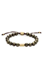 Bransolety męskie - Fossil Bransoletka Galaxy Beads JF04820710 Khaki - miniaturka - grafika 1