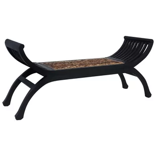 vidaXL Ławka, 120 cm, ciemnobrązowa, abaka vidaXL - Ławki do przedpokoju - miniaturka - grafika 1