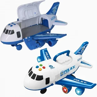SAMOLOT ROZKŁADANY INTERAKTYWY POLICJA FUNKCJA PARY WODNEJ - Samoloty i helikoptery - miniaturka - grafika 1