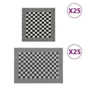 Ręczniki - Zestaw 50 ręczników, czarno-biały, bawełna - miniaturka - grafika 1