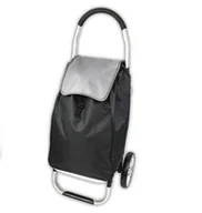 Torby sportowe - Torba na zakupy Carry z kółkami, składany wózek czarny - miniaturka - grafika 1