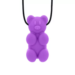 ARK Gummy Bear - Gryzak Naszyjnik w kształcie Misia Fioletowy - Twardy - Gryzaki dla dzieci - miniaturka - grafika 1