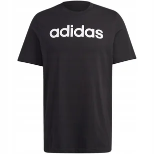 Koszulka męska adidas Essentials Single Jersey Linear Embroidered Logo Tee - Koszulki męskie - miniaturka - grafika 1