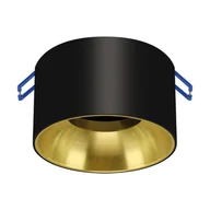 Lampy sufitowe - Minimalistyczny wpust do pokoju Panama okrągły czarny złoty - miniaturka - grafika 1