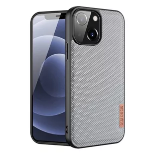 Dux Ducis Fino etui pokrowiec pokryty nylonowym materiałem iPhone 13 mini szary - Etui i futerały do telefonów - miniaturka - grafika 1