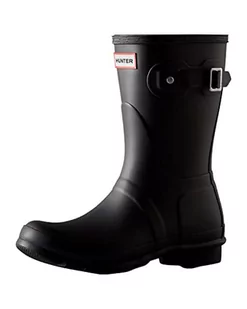 Hunter Original Short, damskie kalosze z krótką cholewką, czarny - czarny Black - 37 EU - Kalosze damskie - miniaturka - grafika 1
