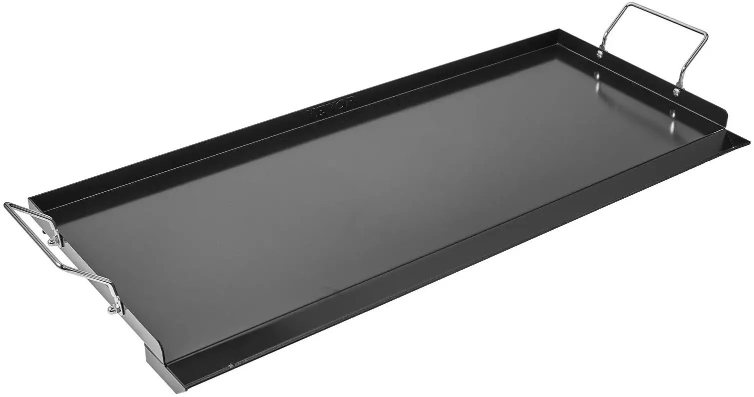Mentor Płyta grillowa stalowa 812x310 mm uniwersalna z uchwytem do BBQ i biwaku