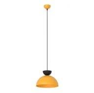 Lampy sufitowe - Pomarańczowo-czarna lampa wisząca 1474/1S z serii LUNARO 1S BL ORANGE - miniaturka - grafika 1