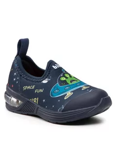 Buty dla chłopców - Bibi Półbuty Space Wave 1132009 Granatowy - grafika 1