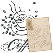 Szablony malarskie - Szablon Malarski wielokrotny // 45x65cm // Kawa - miniaturka - grafika 1