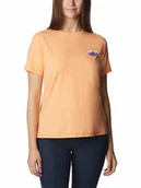 Koszulki sportowe damskie - Columbia Koszulka sportowa "Sun Trek™" w kolorze pomarańczowym - miniaturka - grafika 1