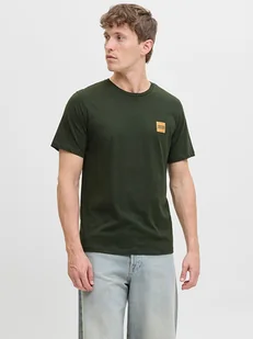 Jack & Jones Koszulka w kolorze ciemnozielonym - Koszulki męskie - miniaturka - grafika 1