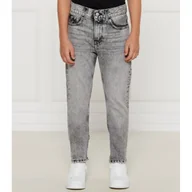 Spodnie i spodenki dla chłopców - CALVIN KLEIN JEANS Jeansy | Slim Fit - miniaturka - grafika 1
