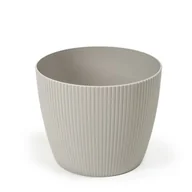 Donice - Osłonka-doniczka MAGNOLIA jumper fi 19 taupe Lamela - miniaturka - grafika 1