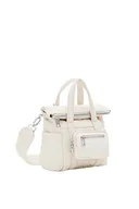 Torebki damskie - Desigual Women's BOLS_Basic MODULAR Accessories Nylon Across Body Bag, White, biały - miniaturka - grafika 1