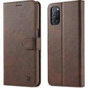 Etui i futerały do telefonów - Bizon Etui Case Wallet OPPO A54 5G / A93 5G/ A74 5G/ OnePlus Nord N200 5G brązowe BCWOPA935GDBN - miniaturka - grafika 1