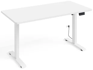 EDINOS Białe elektryczne biurko K9-P45 - Biurka EDINOS Białe elektryczne biurko K9-P45 - Biurka - miniaturka - grafika 1