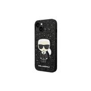 Etui i futerały do telefonów - Karl Lagerfeld Nakładka do iPhone 14 Plus 6,7" KLHCP14MGFKPK czarna HC Glitter Flakes Ikonik - miniaturka - grafika 1