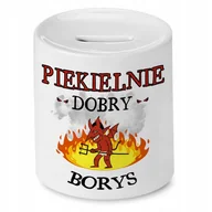 Skarbonki - Skarbonka Dla Borysa na Urodziny Idealny Prezent z Nadrukiem ze Zdjęciem - miniaturka - grafika 1
