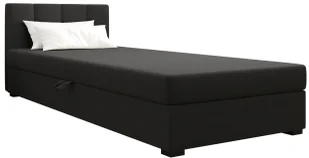 Ciemnoszare łóżko młodzieżowe tapicerowane 90x195 cm M0-T59 - Łóżka - miniaturka - grafika 1