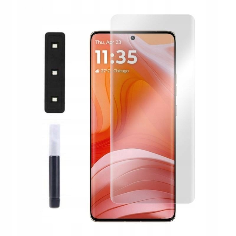 9H Szkło Hartowane Do Motorola Edge 50 5G Xt2047 Uv I Lampa Szybka Szkiełko