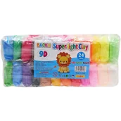 Zabawki kreatywne - Zestaw Kreatywnej Piankoliny 24 Kolory - miniaturka - grafika 1