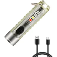 Latarki - Miniaturowa, kompaktowa i mocna latarka na klucze, wielofunkcyjna, wodoodporna latarka LED, idealna w sytuacjach awaryjnych, na spacery, do poszukiwa - miniaturka - grafika 1