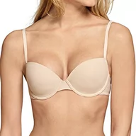 Biustonosze - Schiesser Damski biustonosz z fiszbinami z podkładką - 152995, Sand, 75B - miniaturka - grafika 1