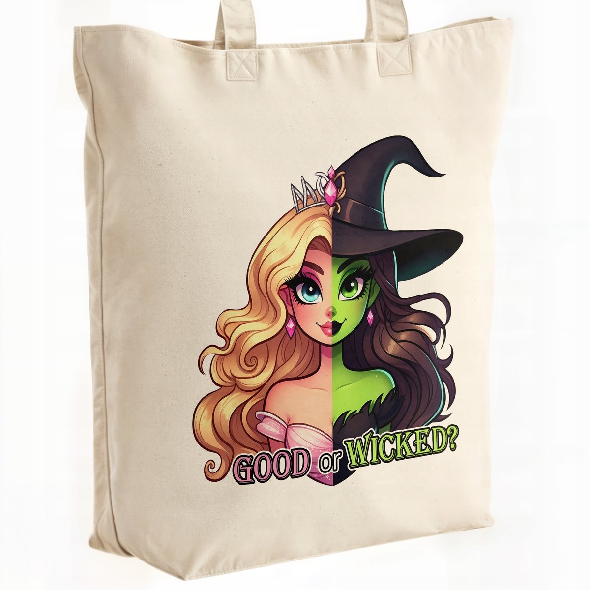 Torba bawełniana Premium Wicked For Good Oz Elphaba Glinda Dla Fanów