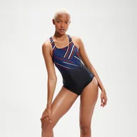 Stroje kąpielowe - Strój pływacki jednoczęściowy damski Speedo Digital Placement Medalist - miniaturka - grafika 1