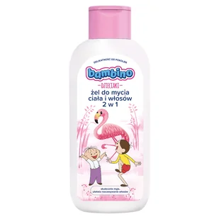 Bambino Dzieciaki, żel do mycia ciała i włosów 2w1, Bolek i Lolek i flaming, od 1 roku, 400 ml KRÓTKA DATA - Kosmetyki kąpielowe dla dzieci - miniaturka - grafika 1