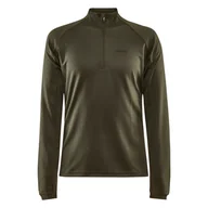 Bluzy sportowe męskie - Męska Bluza CRAFT EVOLVE HALFZIP M 1910151-680100 – Oliwkowy - miniaturka - grafika 1