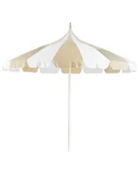 Parasole ogrodowe - Parasol ogrodowy  245 cm beżowo-biały MINOA - miniaturka - grafika 1