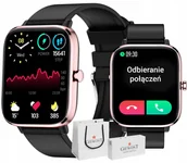 Smartwatch - Giewont GW230-3 Różowe Złoto-Czarny - miniaturka - grafika 1