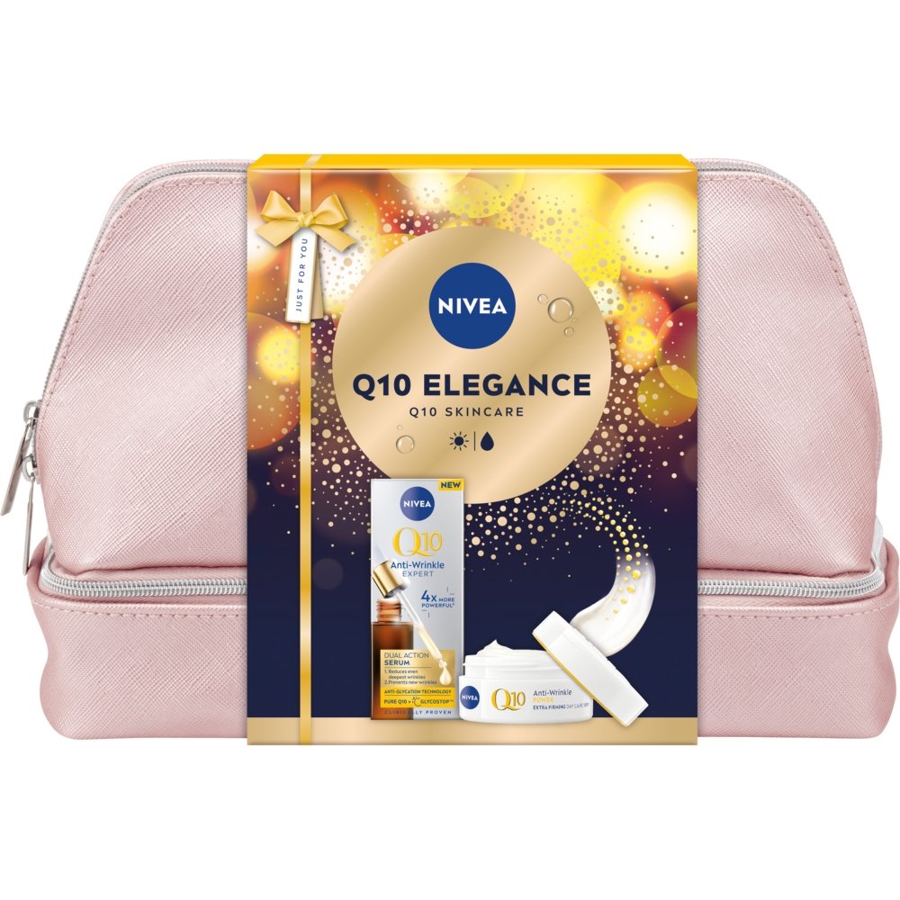 Nivea zestaw Q10 Elegance: Krem do twarzy + Serum do twarzy