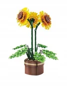 Klocki - Klocki Konstrukcyjne Słoneczniki w Doniczce / Ozdobny karton / 686 Element. - miniaturka - grafika 1