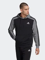 Bluzy sportowe męskie - Adidas Bluza "Mel" w kolorze czarno-szarym - miniaturka - grafika 1
