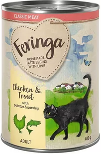 Zestaw Feringa Classic Meat Menu, 12 x 400 g - Kurczak i pstrąg - Mokra karma dla kotów - miniaturka - grafika 1