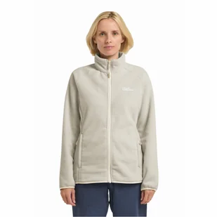 Damska kurtka polarowa Jack Wolfskin MOONRISE FZ W pale sand - XS - Kurtki damskie - miniaturka - grafika 1