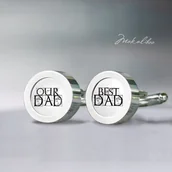 Spinki do mankietów i krawatów - Best Dad - miniaturka - grafika 1