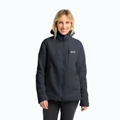 Sport OUTLET - Bluza polarowa damska Jack Wolfskin Cradle Mountain Pile Full Zip phantom WYSYŁKA W 24H 30 DNI NA ZWROT - miniaturka - grafika 1