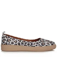 Baleriny - Beżowe baleriny z panterkowym wzorem BK 341-3336 - 37 - miniaturka - grafika 1