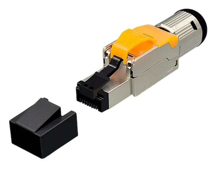 Wtyk Wtyczka Beznarzędziowy Rj45 Stp Kat.8.1 Kat.7 Kat.6a 40gb/s