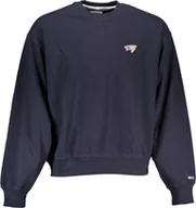 Swetry męskie - Tommy Hilfiger niebieski bawełniany sweter męski - Xl - miniaturka - grafika 1