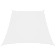 Parasole ogrodowe - VidaXL Żagiel ogrodowy, tkanina Oxford, trapezowy, 4/5x3 m, biały 135298 VidaXL - miniaturka - grafika 1