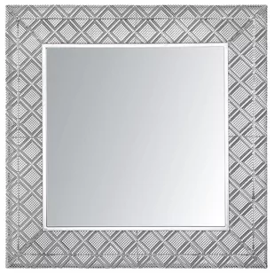 Beliani Lustro ścienne 80 x 80 cm srebrne EVETTES - Lustra - miniaturka - grafika 1