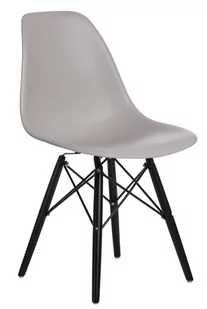 D2.Design Krzesło P016W PP light grey/black 84891 - Krzesła - miniaturka - grafika 2