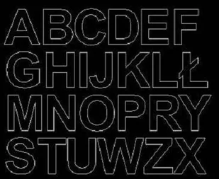 Litery samoprzylepne 4 cm czarny matowy - Matowa - Dekoratorstwo - miniaturka - grafika 1